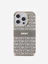 DKNY Zadný kryt PC/TPU Repeat Pattern Tonal Stripe Magsafe pre iPhone 14 Pro Beige DKNY