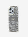 DKNY Zadný kryt PC/TPU Repeat Pattern Tonal Stripe Magsafe pre iPhone 14 Pro Beige DKNY