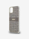 DKNY Zadný kryt PC/TPU Repeat Pattern Tonal Stripe Magsafe pre iPhone 11 Beige DKNY