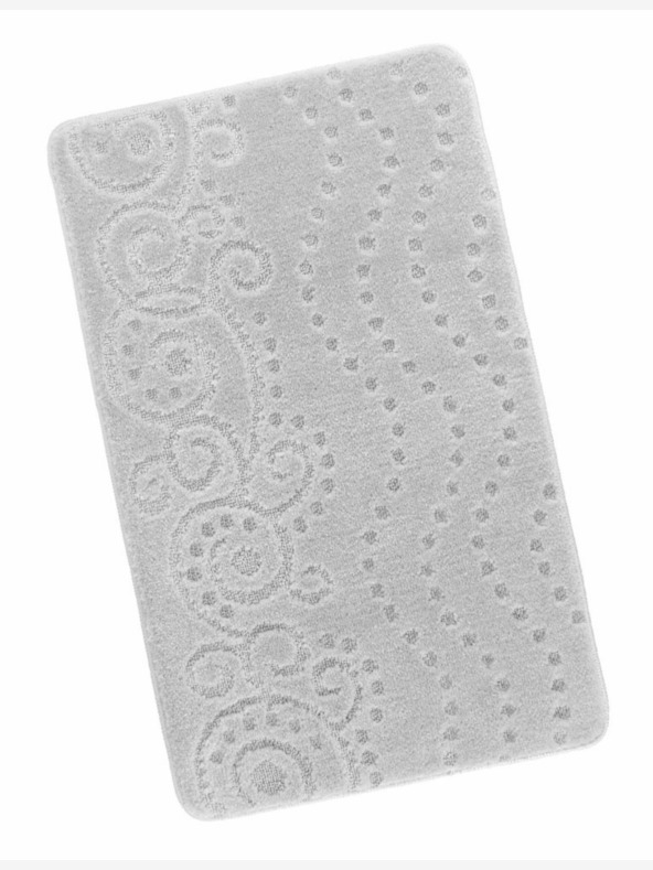Bellatex Kúpeľňová predložka 60x100cm ornament svetlosivá Bellatex