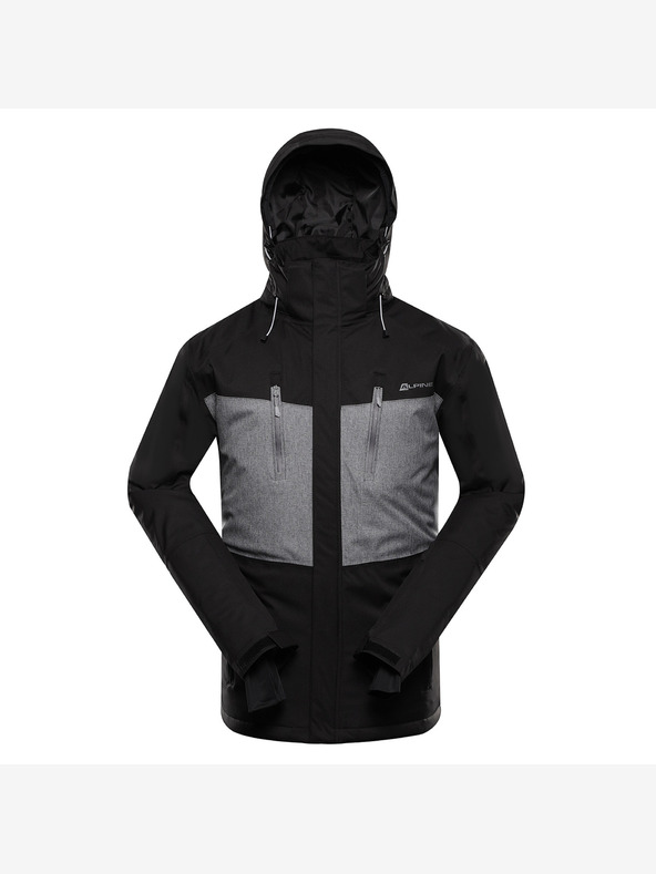 ALPINE PRO Pánska lyžiarska bunda s membránou ptx snow ALPINE PRO COMED black