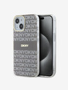 DKNY Zadný kryt PC/TPU Repeat Pattern Tonal Stripe Magsafe pre iPhone 14 Beige DKNY