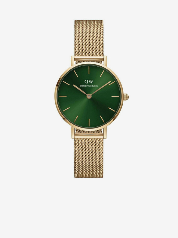 Daniel Wellington Dámske hodinky Daniel Wellington Petite Emerald v zlatej farbe
