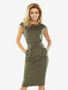 numoco SARA midi šaty - khaki Numoco