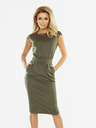 numoco SARA midi šaty - khaki Numoco