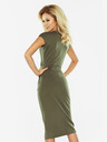 numoco SARA midi šaty - khaki Numoco