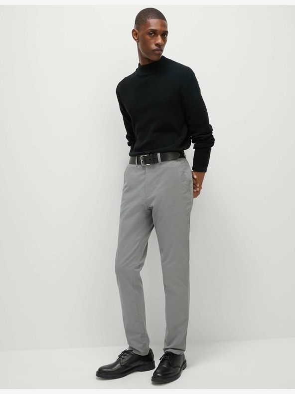 Marks & Spencer Strečové chino nohavice slim fit Marks & Spencer sivé