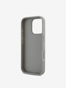 DKNY DKNY PU kožený zadný kryt Repeat Pattern Tonal Stripe pre iPhone 16 Pro béžový
