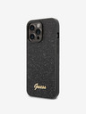 Guess Guess PC/TPU Glitter Flakes Metal Logo Zadný kryt pre iPhone 14 Pro Max Black