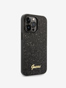 Guess Guess PC/TPU Glitter Flakes Metal Logo Zadný kryt pre iPhone 14 Pro Max Black