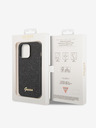Guess Guess PC/TPU Glitter Flakes Metal Logo Zadný kryt pre iPhone 14 Pro Max Black