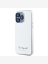 Karl Lagerfeld Grained PU Hotel RSG zadný kryt pre iPhone 15 Pro Grey Karl Lagerfeld