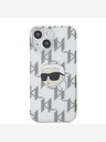 Karl Lagerfeld Karl Lagerfeld IML galvanizovaný zadný kryt Karl Head pre iPhone 15 transparentný