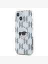 Karl Lagerfeld Karl Lagerfeld IML galvanizovaný zadný kryt Karl Head pre iPhone 15 transparentný