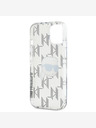 Karl Lagerfeld Karl Lagerfeld IML galvanizovaný zadný kryt Karl Head pre iPhone 15 transparentný