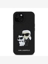 Karl Lagerfeld Karl Lagerfeld PU Saffiano Karl and Choupette Zadný kryt pre iPhone 15 čierny