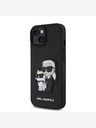 Karl Lagerfeld Karl Lagerfeld PU Saffiano Karl and Choupette Zadný kryt pre iPhone 15 čierny