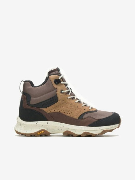 Merrell Hnedé pánske outdoorové členkové tenisky MERRELL Speed Solo Mid Waterproof