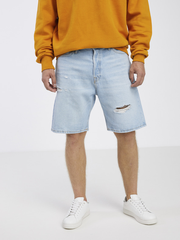 Jack & Jones Svetlomodré pánske džínsové šortky Jack & Jones Tony