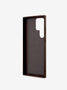 Guess Guess PU 4G kovový zadný kryt s logom pre Samsung Galaxy S23 Ultra Brown
