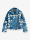 Scotch & Soda Modrá dámska vzorovaná bunda Scotch & Soda