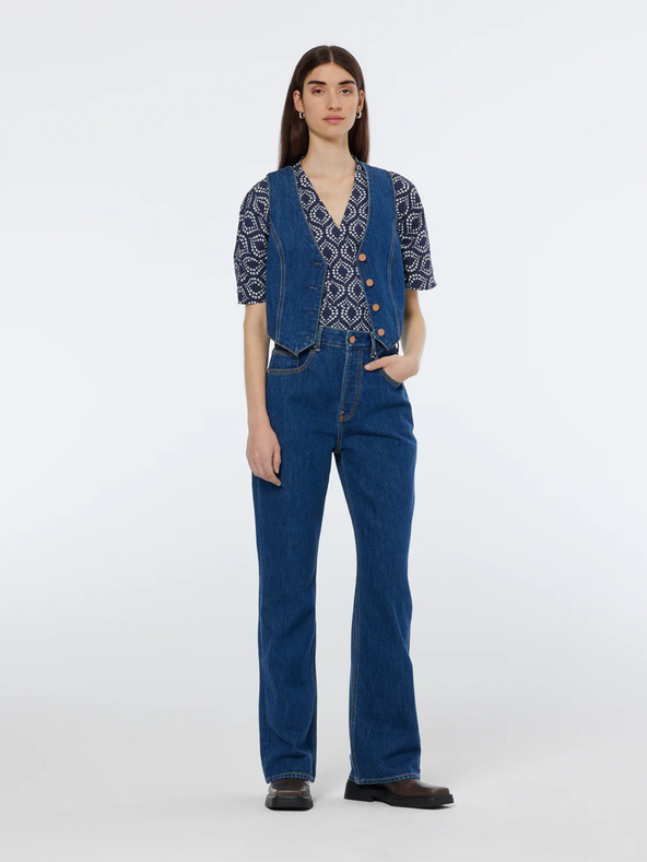 Scotch & Soda Scotch & Soda modrá dámska džínsová vesta