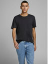 Jack & Jones Čierne základné tričko Jack & Jones