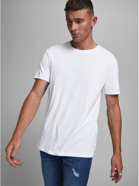 Jack & Jones Biele základné tričko Jack & Jones