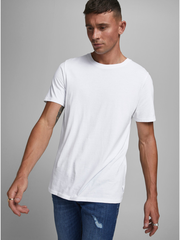 Jack & Jones Biele základné tričko Jack & Jones