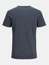 Jack & Jones Modré pánske základné tričko Jack & Jones