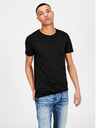 Jack & Jones Čierne základné tričko Jack & Jones Basic