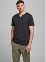 Jack & Jones Čierna košeľa Jack & Jones Esplit s gombíkmi