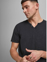Jack & Jones Čierna košeľa Jack & Jones Esplit s gombíkmi