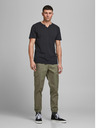 Jack & Jones Čierna košeľa Jack & Jones Esplit s gombíkmi