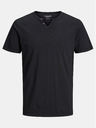 Jack & Jones Čierna košeľa Jack & Jones Esplit s gombíkmi
