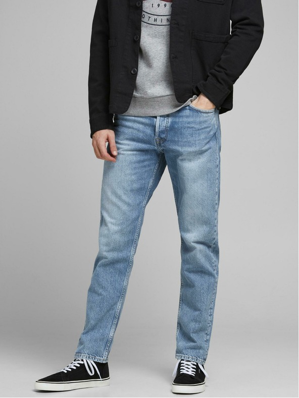 Jack & Jones Svetlomodré rovné džínsy Jack & Jones Chris