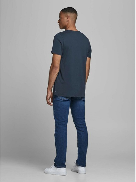 Jack & Jones Tmavomodré základné tričko Jack & Jones Organic