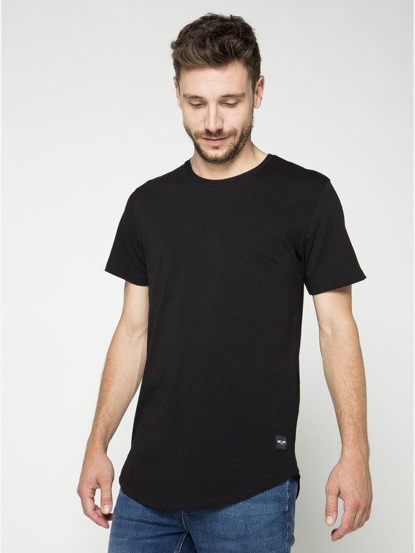 ONLY & SONS Čierne základné tričko ONLY & SONS Matt