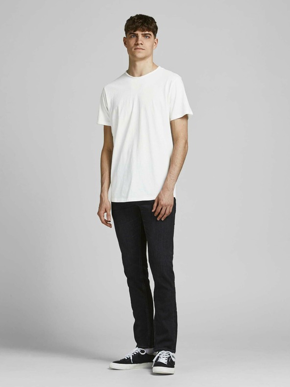 Jack & Jones Krémové základné tričko Jack & Jones Basher