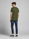 Jack & Jones Khaki základné tričko Jack & Jones Basher