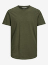 Jack & Jones Khaki základné tričko Jack & Jones Basher