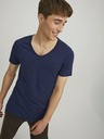 Jack & Jones Tmavomodré pánske tričko Jack & Jones Basic