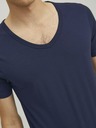 Jack & Jones Tmavomodré pánske tričko Jack & Jones Basic