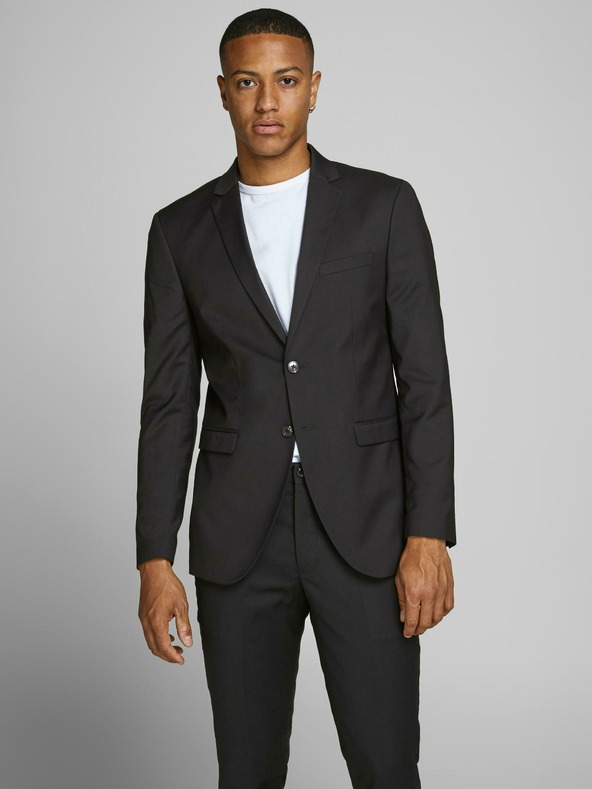 Jack & Jones Čierna pánska bunda Jack & Jones Jack & Jones Franco