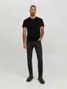 Jack & Jones Čierne pánske základné tričko Jack & Jones