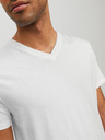 Jack & Jones Biele pánske základné tričko Jack & Jones