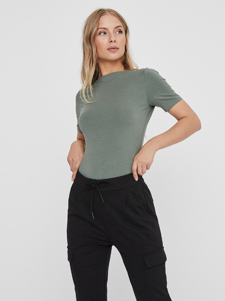 Vero Moda Zelené dámske základné tričko VERO MODA Panda
