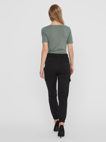 Vero Moda Zelené dámske základné tričko VERO MODA Panda