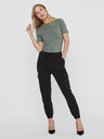 Vero Moda Zelené dámske základné tričko VERO MODA Panda