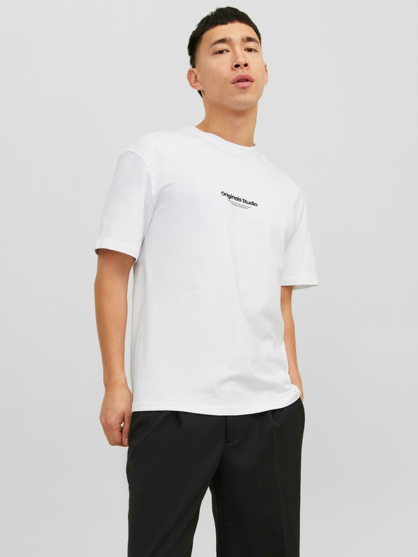 Jack & Jones Biela pánska košeľa Jack & Jones Vesterbo